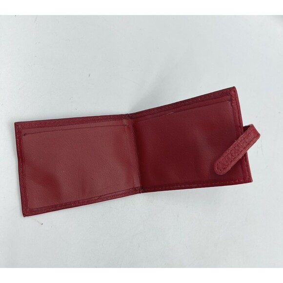 Buxton Card And ID wallet Red leather - Picture 6 of 9
